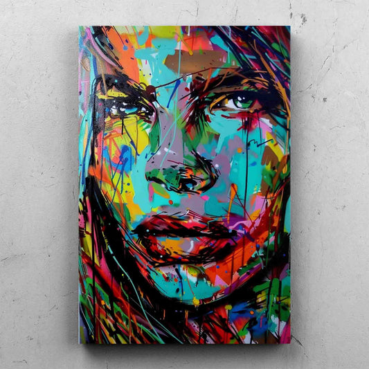 Colorful Graffiti Paint Woman