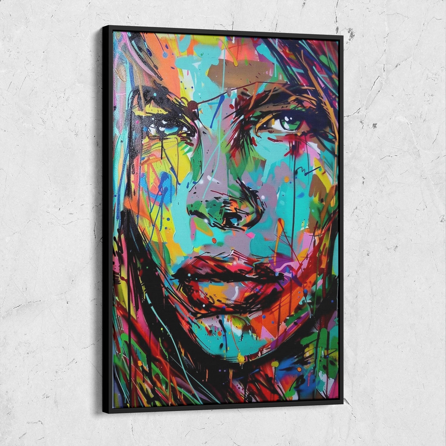 Colorful Graffiti Paint Woman