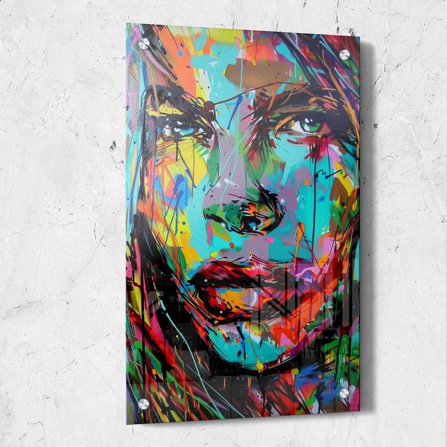 Colorful Graffiti Paint Woman