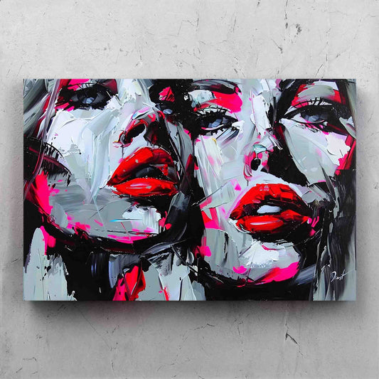 Colorful Impasto Faces