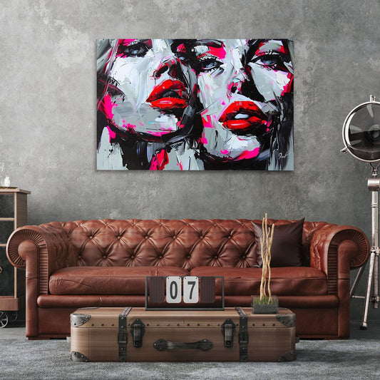 Colorful Impasto Faces