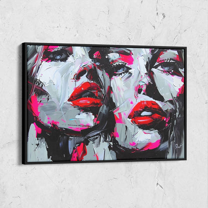 Colorful Impasto Faces