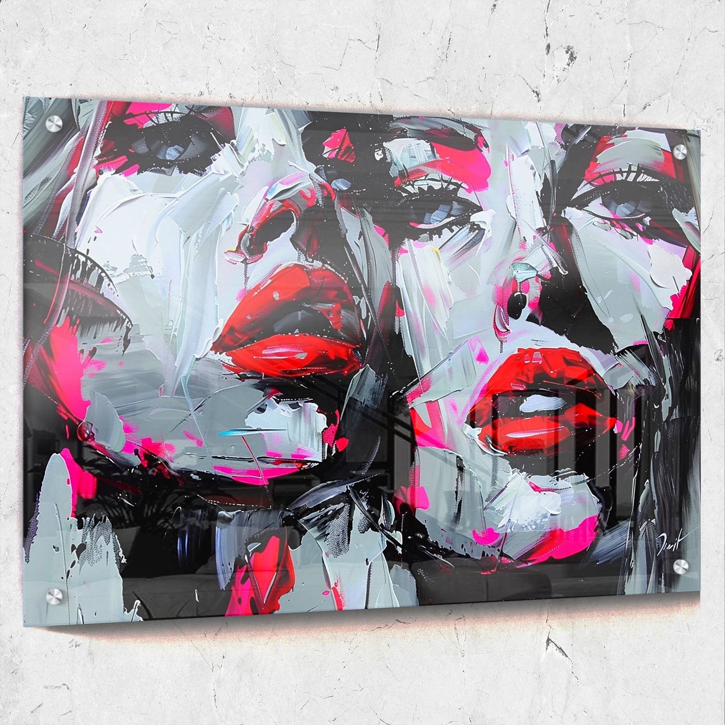 Colorful Impasto Faces