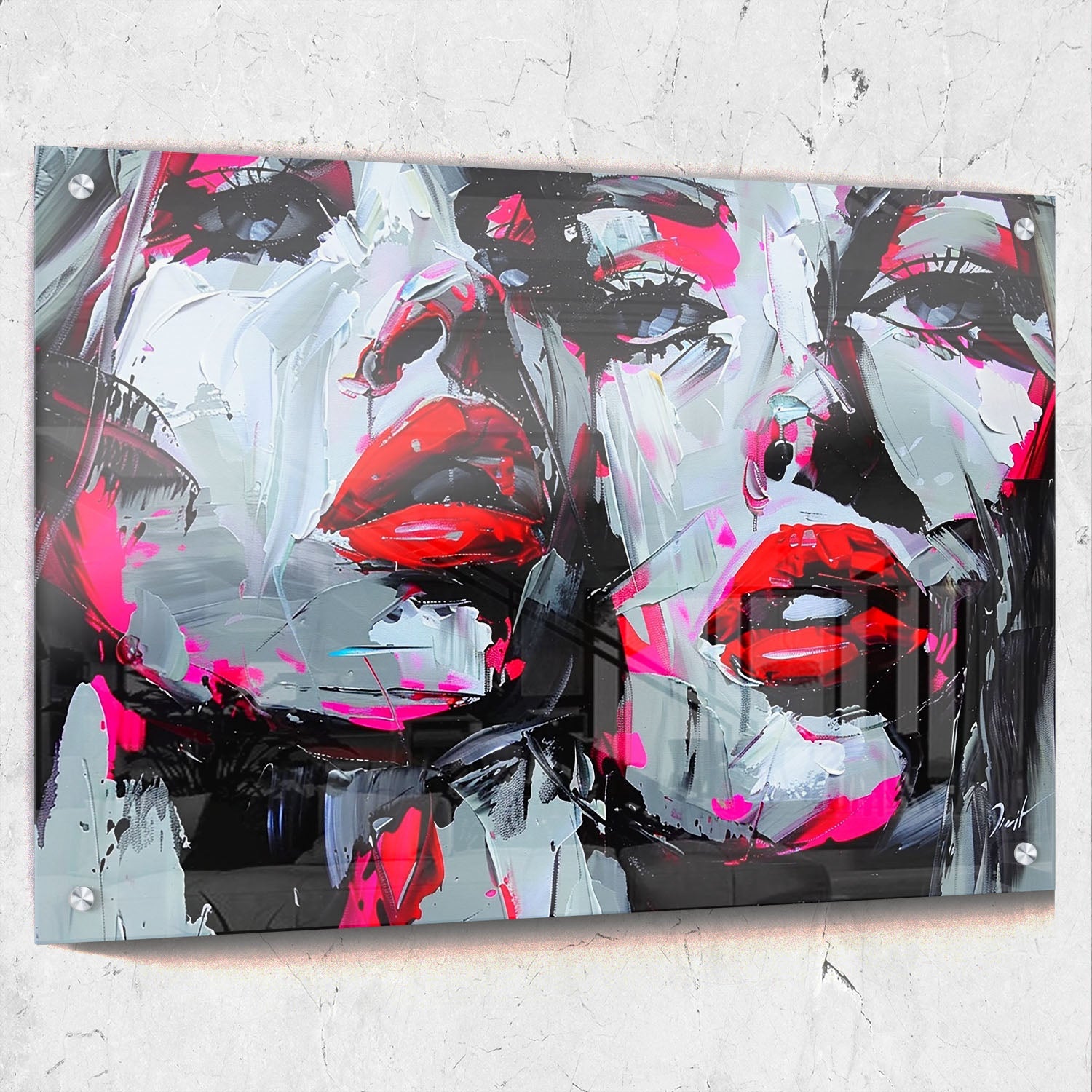 Colorful Impasto Faces