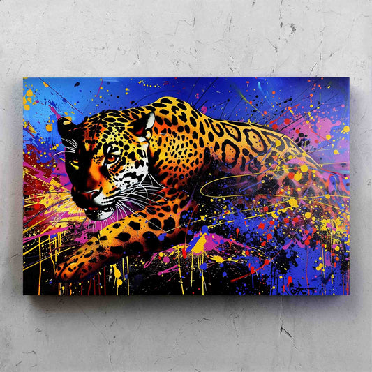 Colorful Jaguar Pop Art Painting