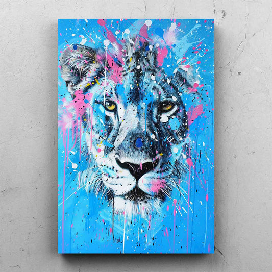 Colorful Lion Pop Art