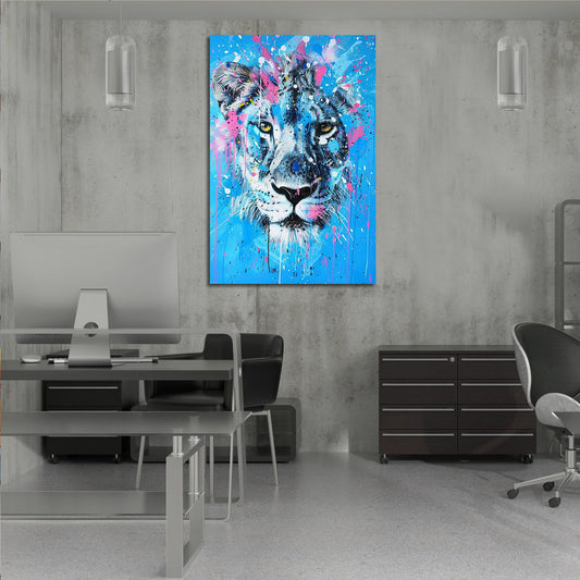 Colorful Lion Pop Art