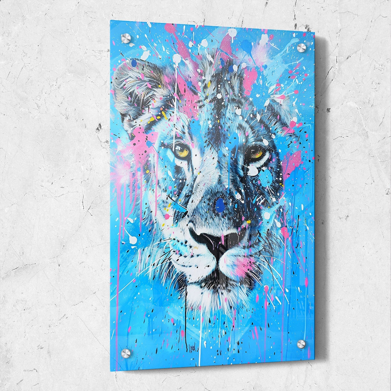 Colorful Lion Pop Art