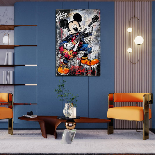 Colorful Mickey Mouse Pop Art Painting