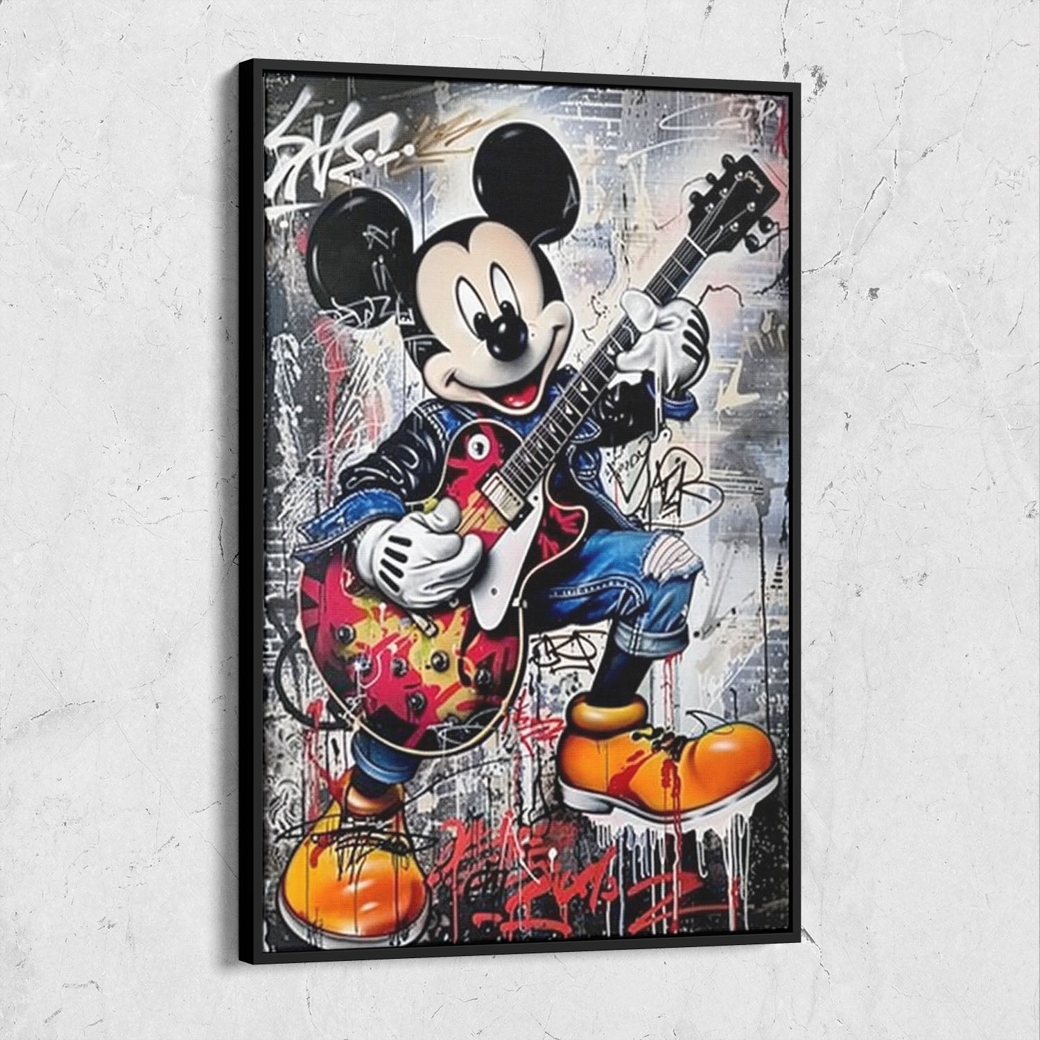 Colorful Mickey Mouse Pop Art Painting