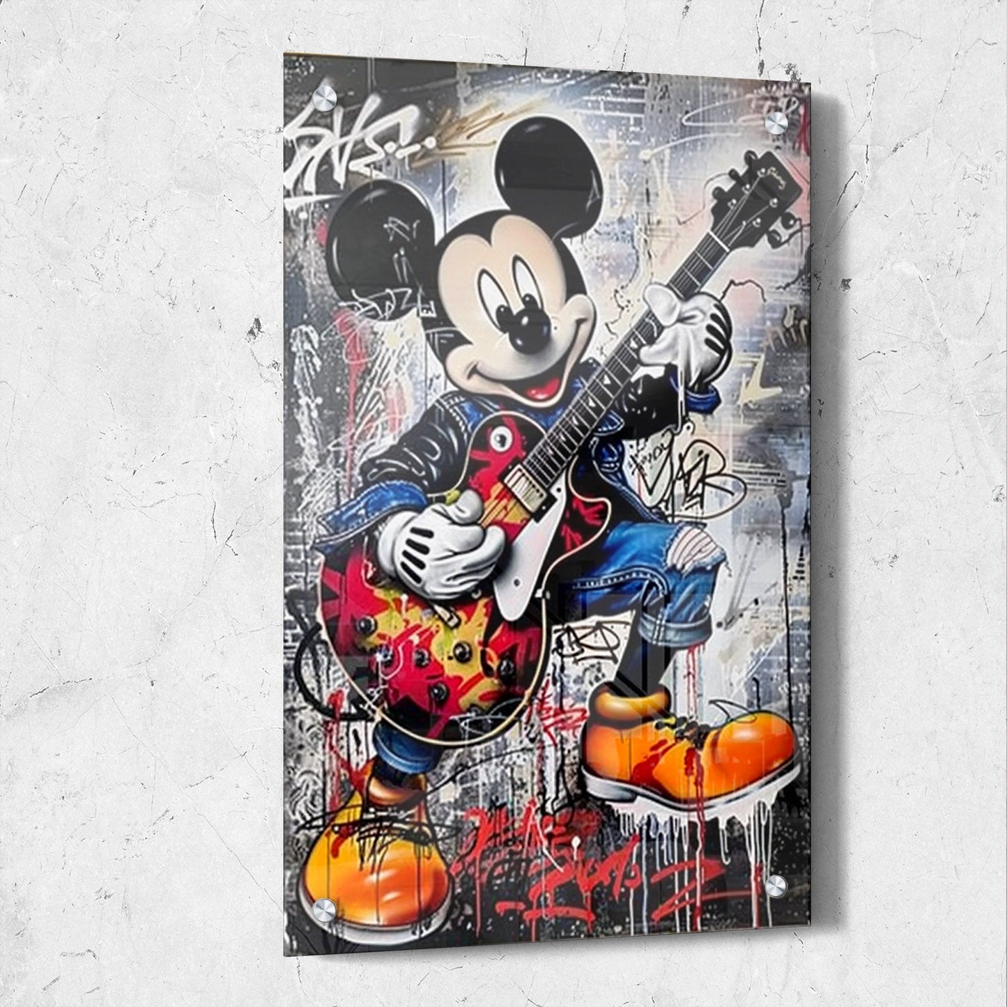 Colorful Mickey Mouse Pop Art Painting