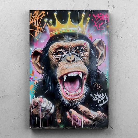 Colorful Pop Art Monkey Painting