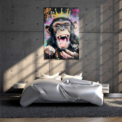 Colorful Pop Art Monkey Painting