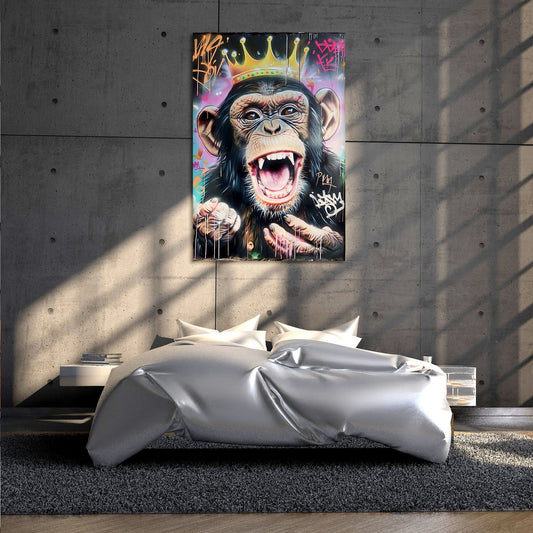 Colorful Pop Art Monkey Painting