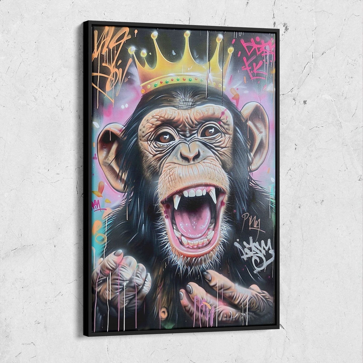 Colorful Pop Art Monkey Painting