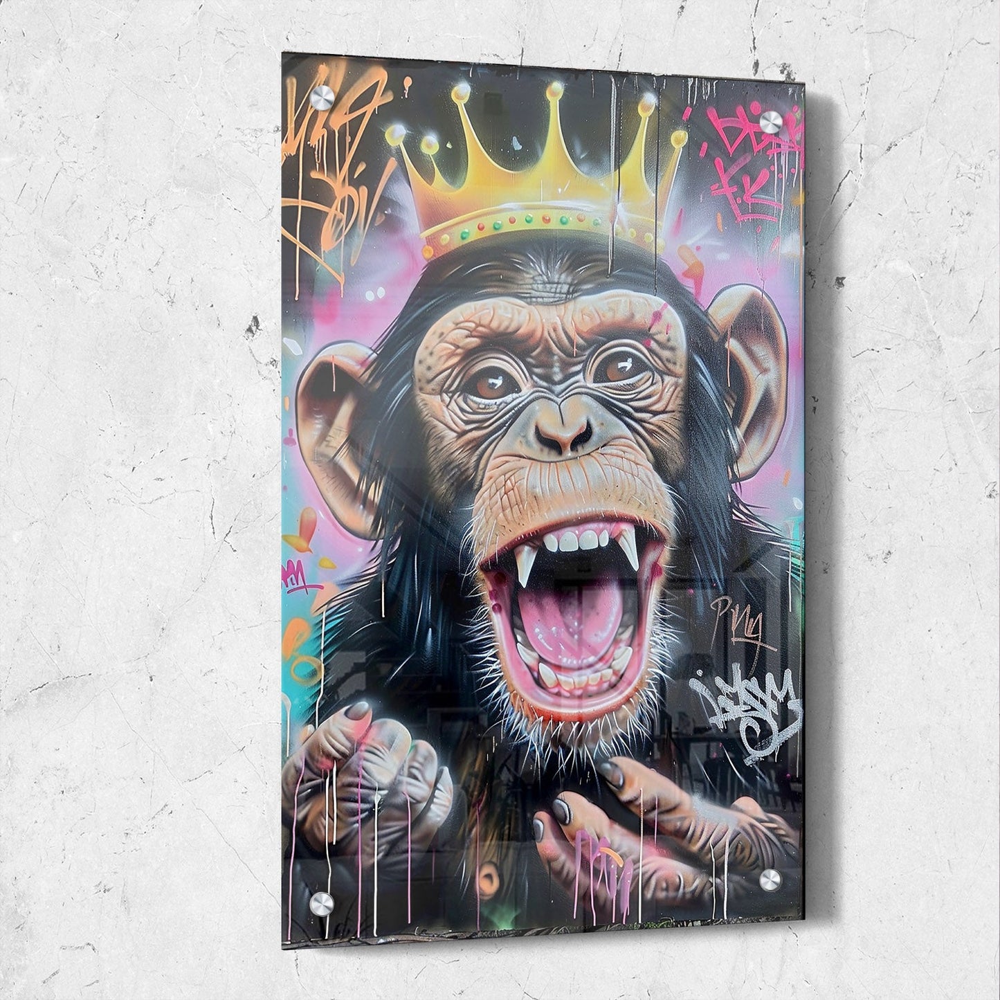 Colorful Pop Art Monkey Painting