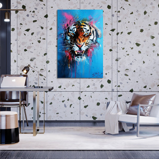 Colorful Pop Art Tiger Painting