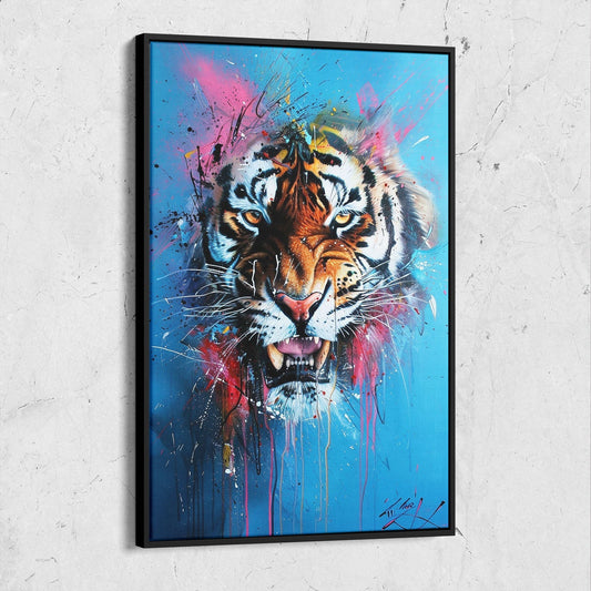 Colorful Pop Art Tiger Painting
