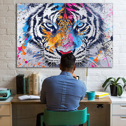 Colorful Tiger Pop Art Print
