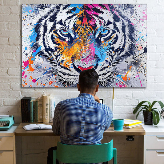 Colorful Tiger Pop Art Print