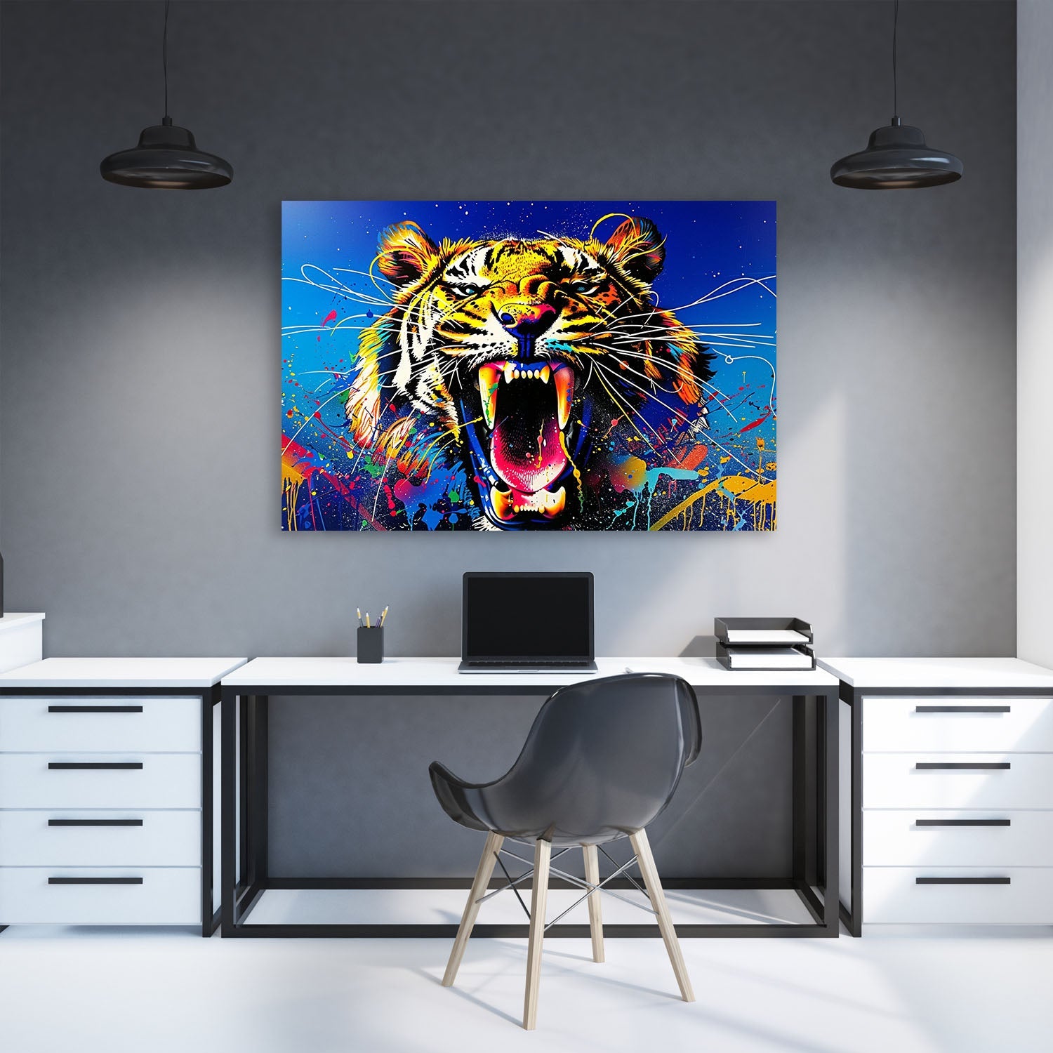 Colorful Tiger Pop Art