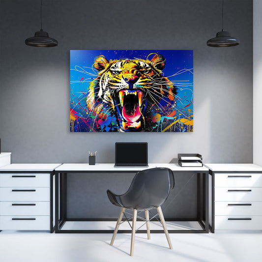 Colorful Tiger Pop Art