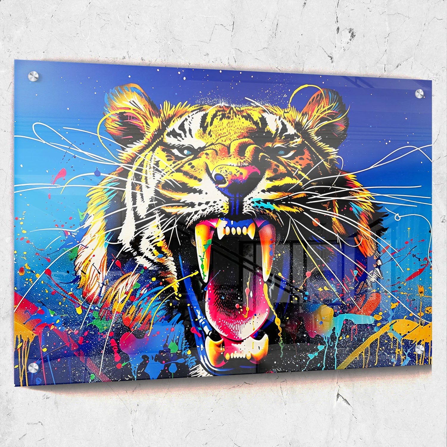 Colorful Tiger Pop Art