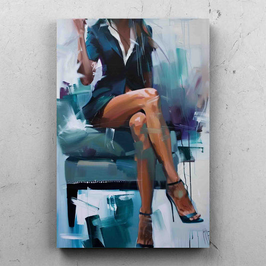 Contemporary Business Woman Painting