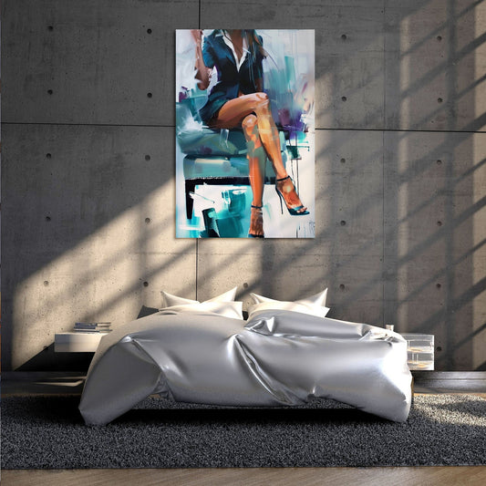 Contemporary Business Woman Painting