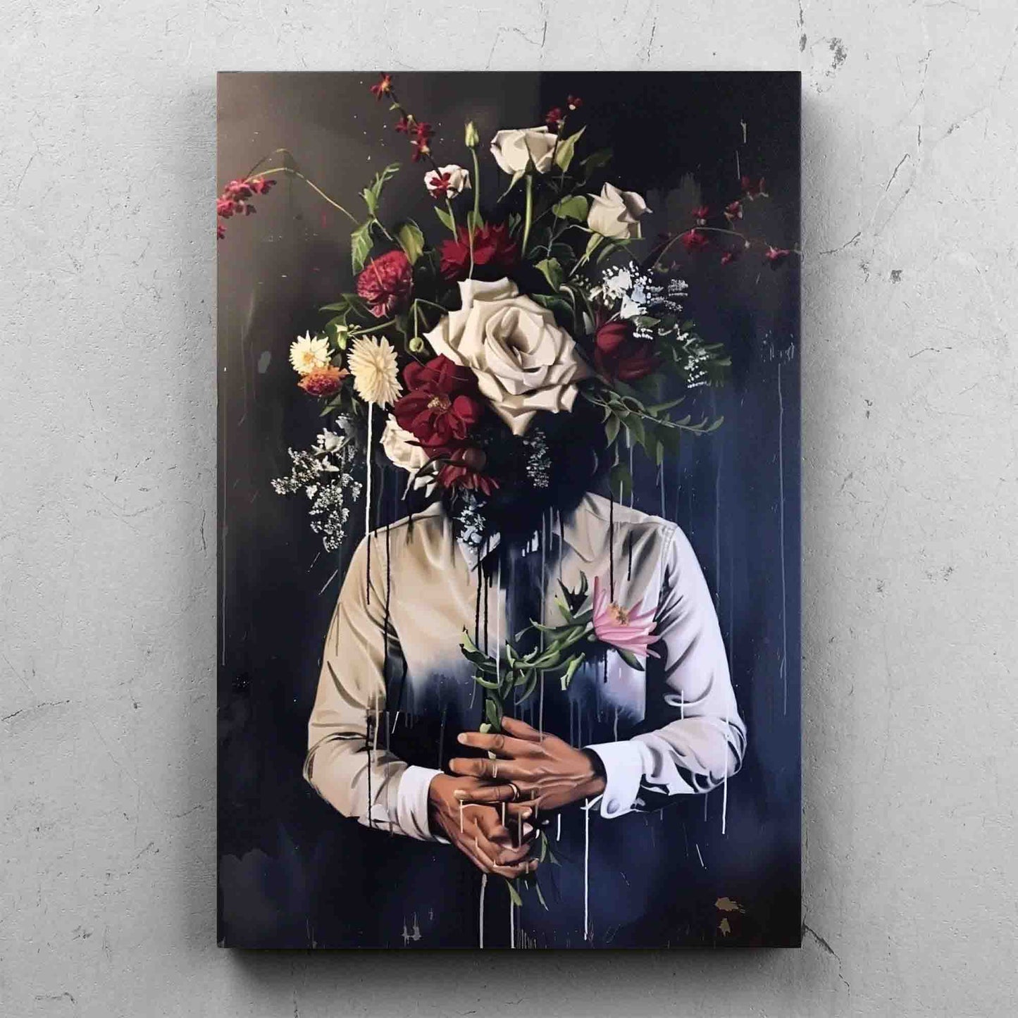 Contemporary Floral Head Painting