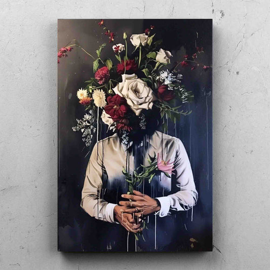 Contemporary Floral Head Painting