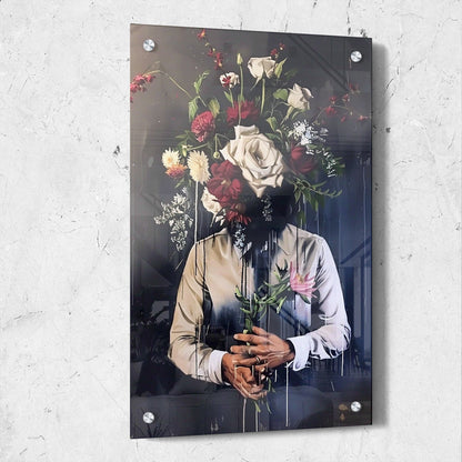 Contemporary Floral Head Painting