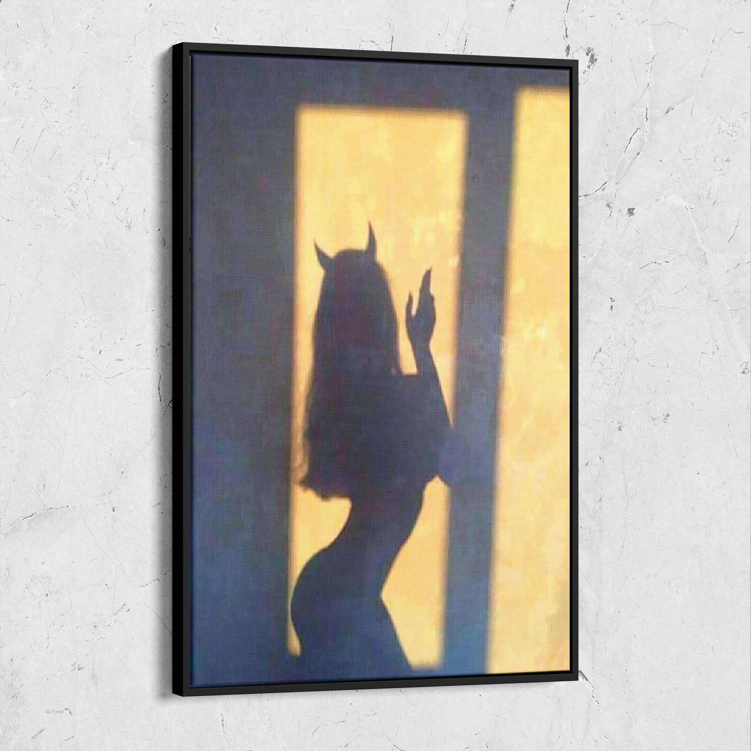 Devil Woman Silhouette Digital Art