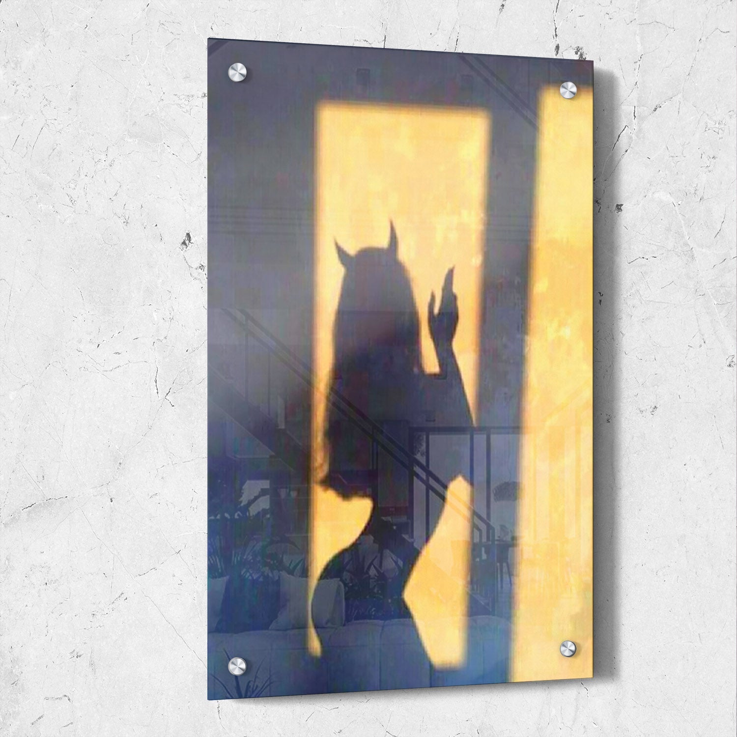 Devil Woman Silhouette Digital Art