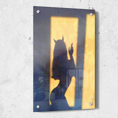Devil Woman Silhouette Digital Art