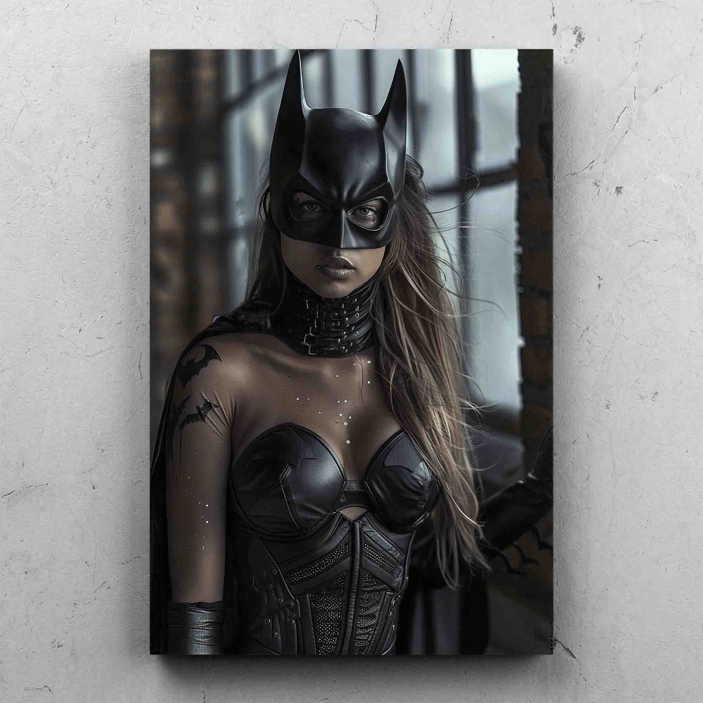 Female Batman Dark Digital Portrait