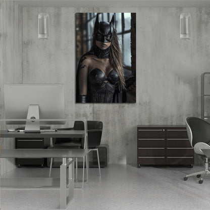 Female Batman Dark Digital Portrait