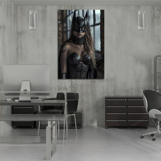 Female Batman Dark Digital Portrait