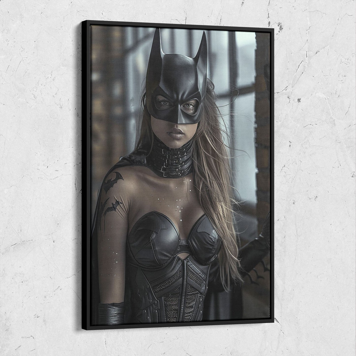 Female Batman Dark Digital Portrait