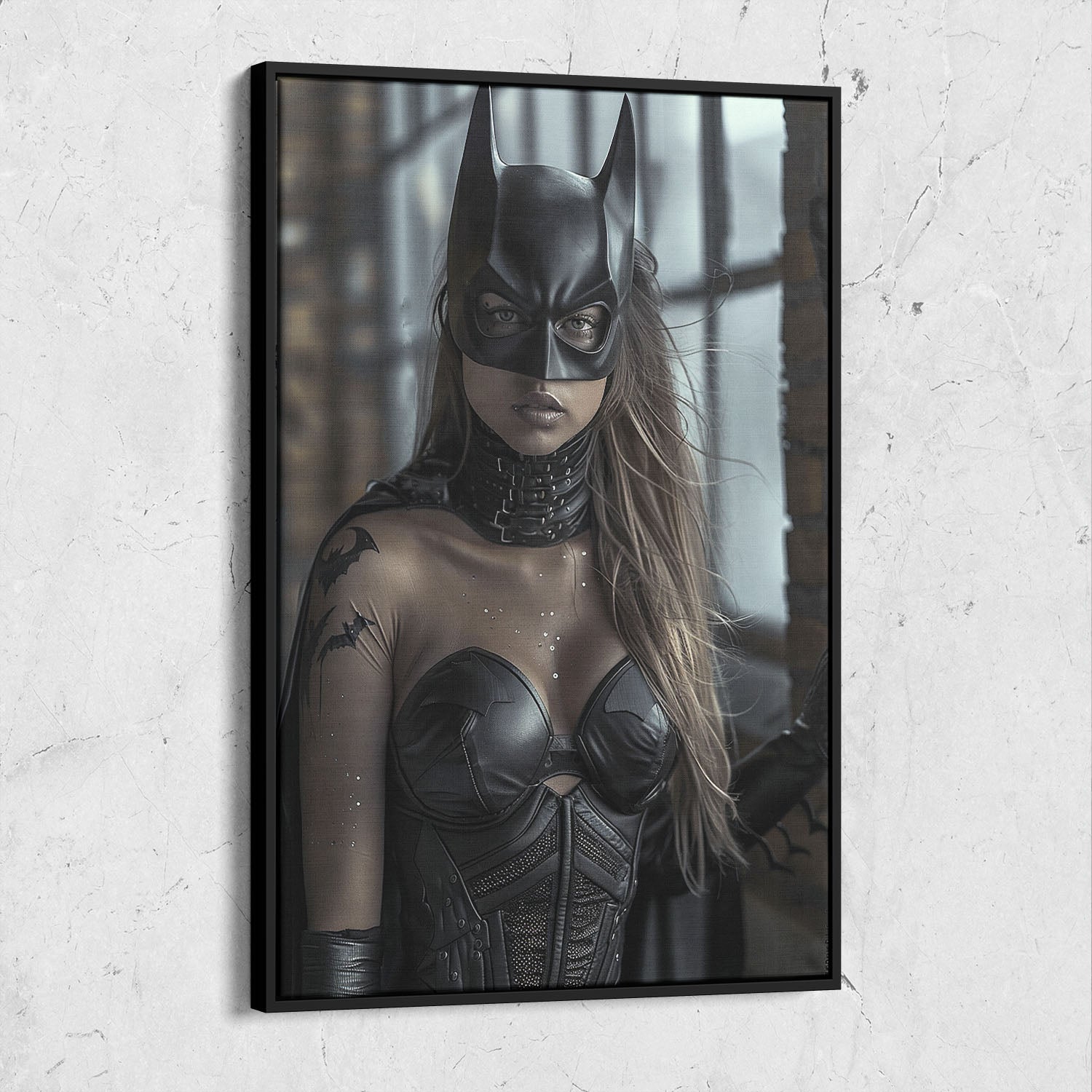 Female Batman Dark Digital Portrait