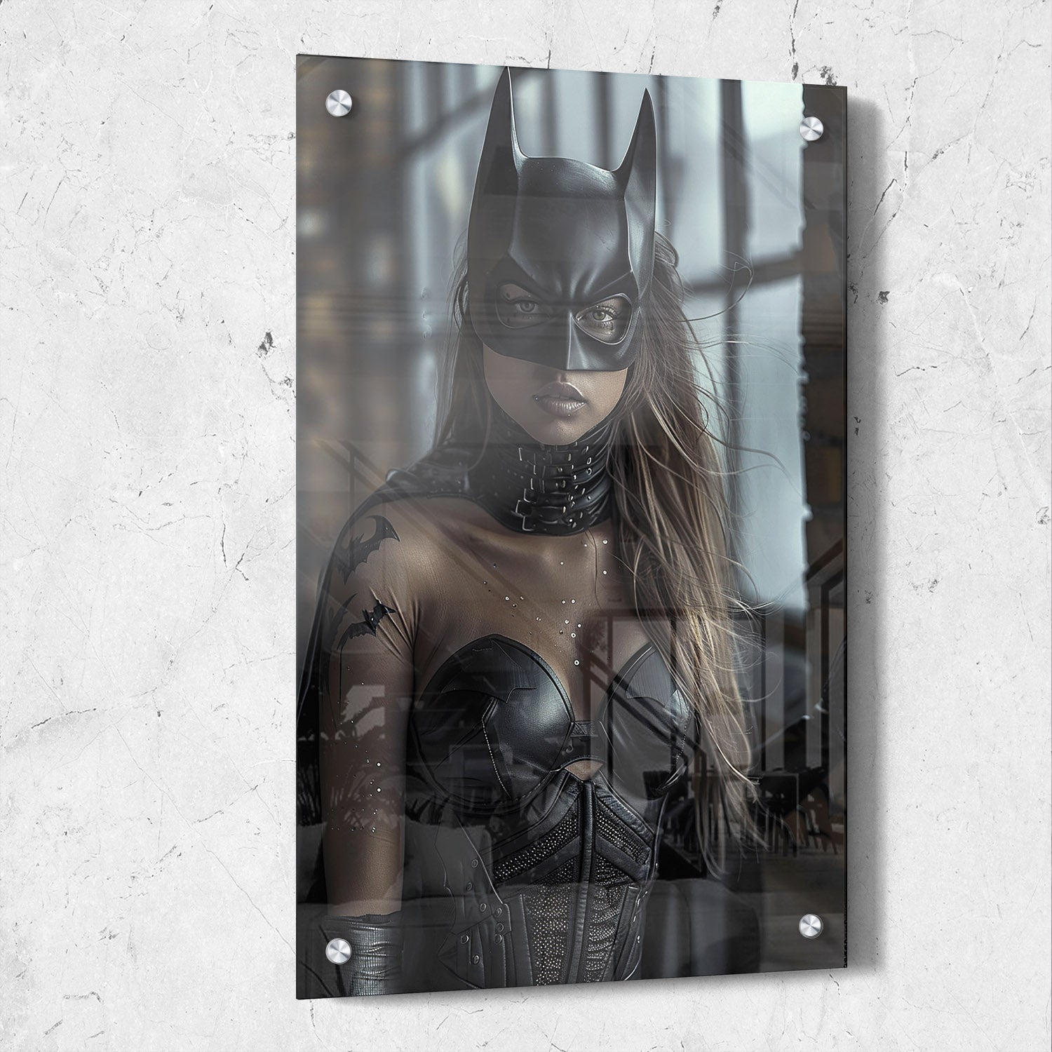 Female Batman Dark Digital Portrait