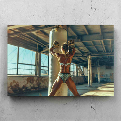 Female Boxer Digital Art