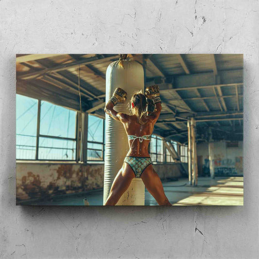 Female Boxer Digital Art