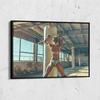 Female Boxer Digital Art