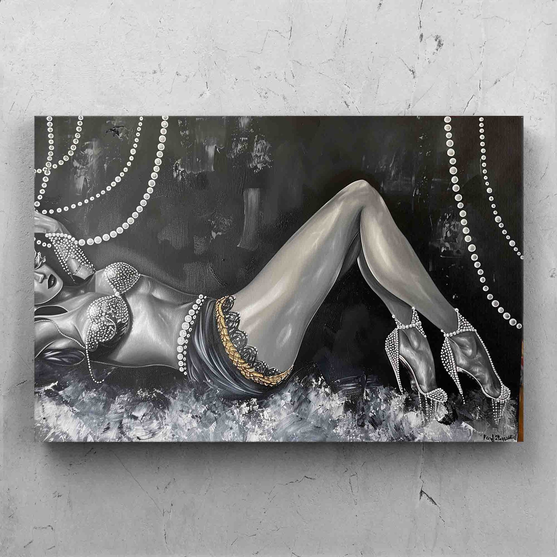 Glamorous Pearl Woman Painting