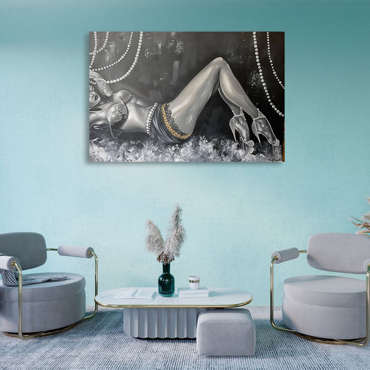 Glamorous Pearl Woman Painting