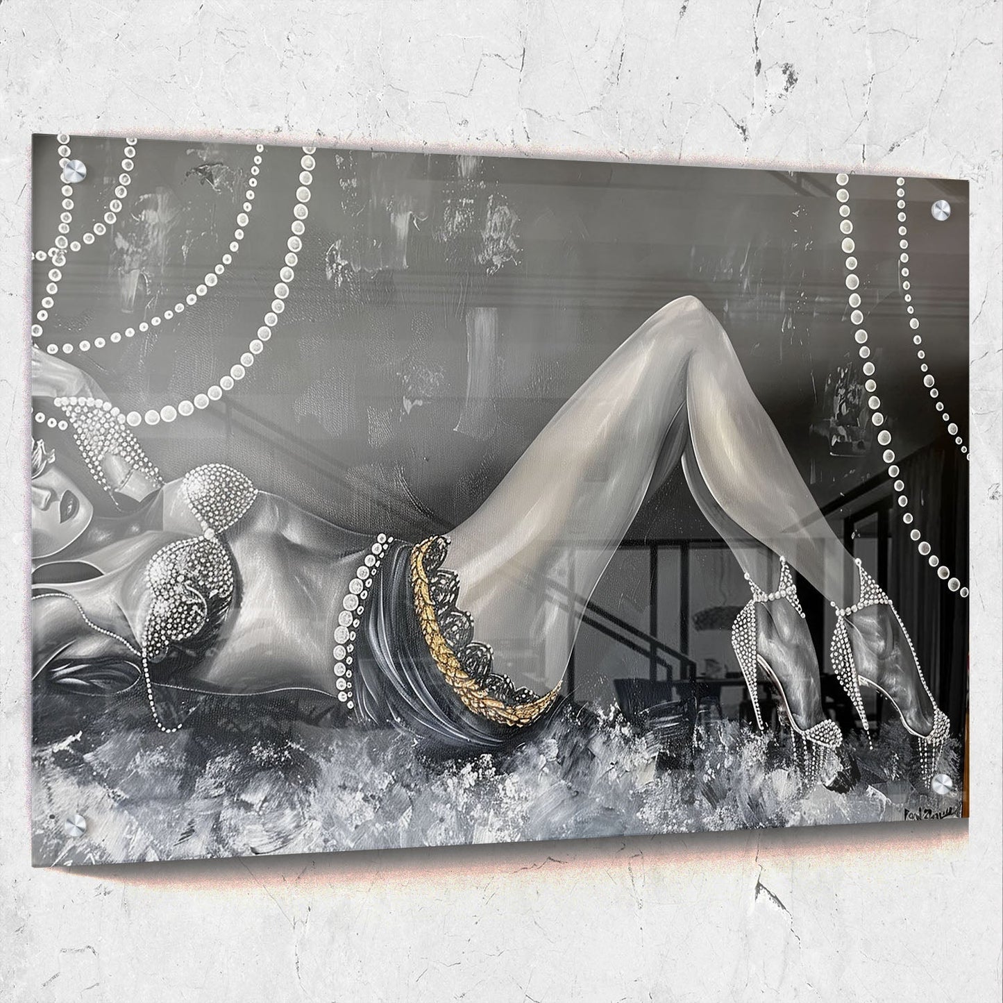 Glamorous Pearl Woman Painting