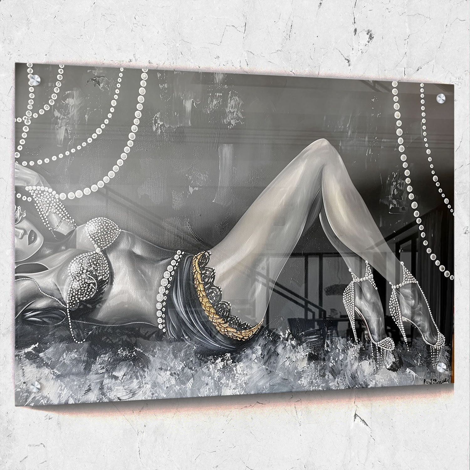 Glamorous Pearl Woman Painting