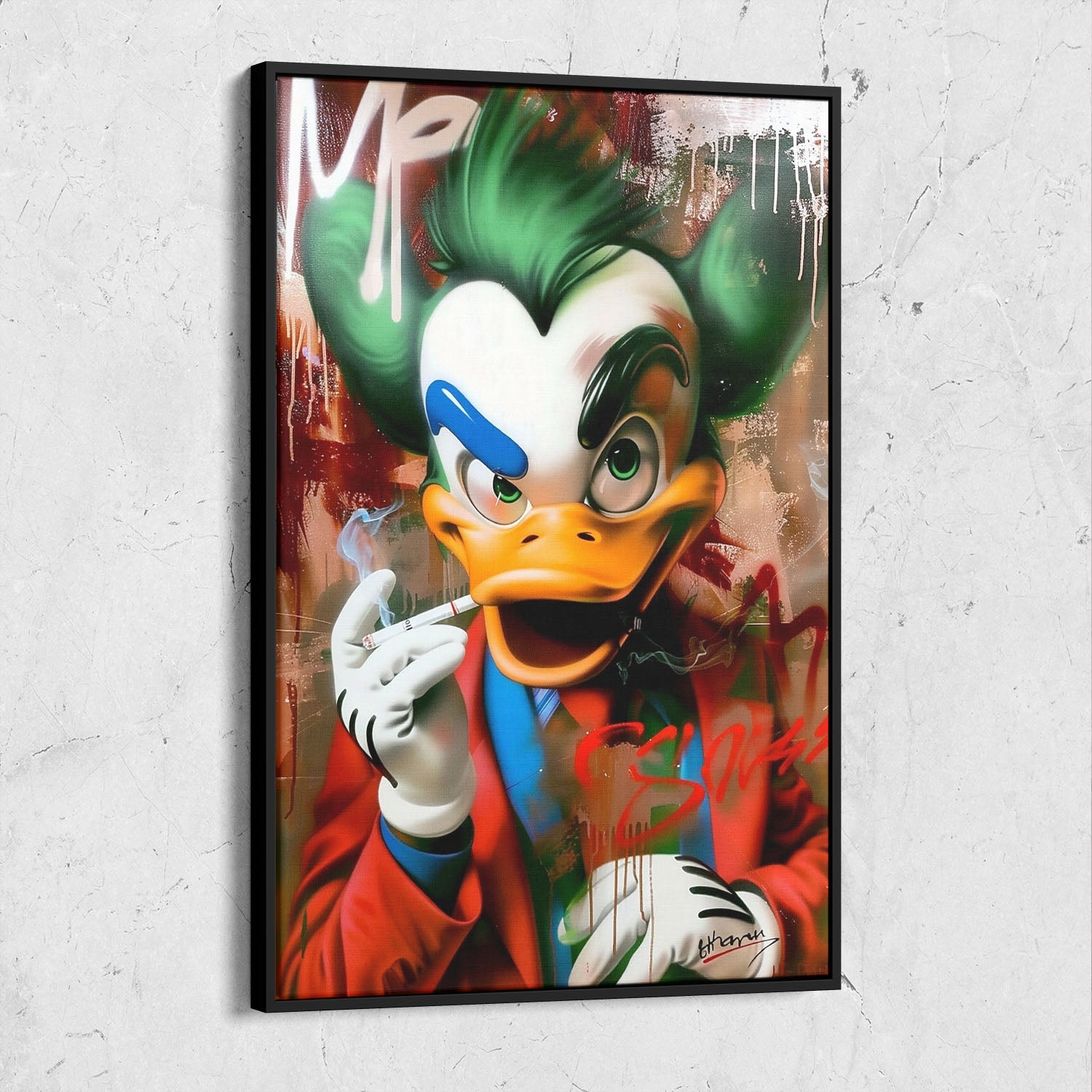 Graffiti Duck Pop Art Painting