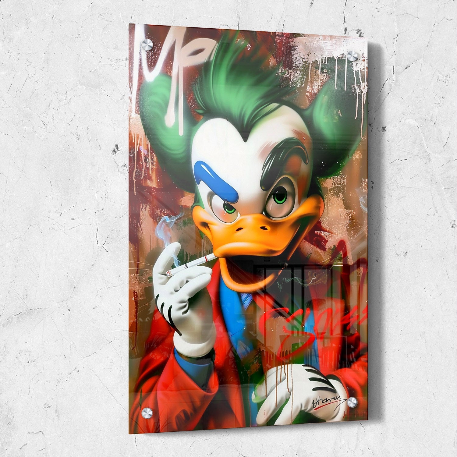 Graffiti Duck Pop Art Painting